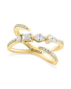 EFFY® Diamond Multi-Cut X Statement Ring (3/8 ct. t.w.) in 14k Gold