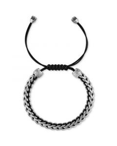 Men's Icon Cord Bracelet in Stainless Steel