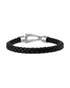 Men's Marine Star Braided Leather Bracelet