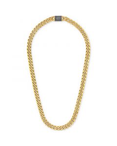 Men's Classic Curb Chain 24" Necklace in Gold-Plated Stainless Steel