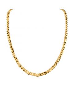 Men's Link Chain 22" Necklace in Gold-Plated Stainless Steel