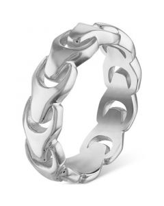 Men's Link Ring in Sterling Silver