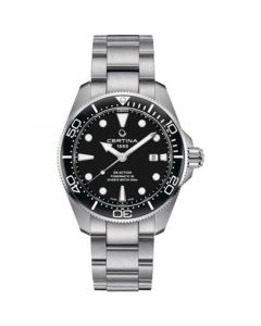 Men's Swiss Autometic DS Action Diver Stainless Steel Bracelet Watch 43mm