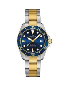 Unisex Swiss Automatic DS Action Diver Two-Tone Stainless Steel Bracelet Watch 38mm