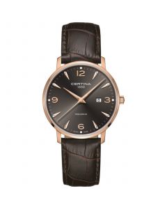 Unisex Swiss DS Caimano Brown Leather Strap Watch 39mm