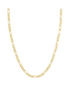 Figaro Link Chain 18" Necklace (2-3/8mm) in 10k Gold