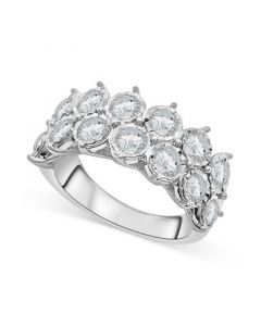 Diamond Double Row Miracle Plate Band (2 ct. t.w.) in 14k White Gold