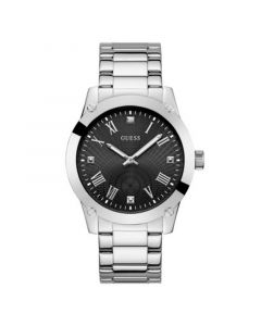 Men's Analog Silver-Tone Stainless Steel Watch 44mm