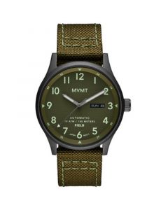 Men's Field Automatic Green Canvas Strap Watch 42mm