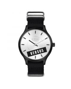 Men's Two-Hand Quartz Less Black Nylon Strap 40mm