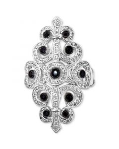 Black & White Diamond Statement Ring (1 ct. t.w.) in Sterling Silver