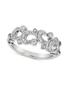 Vanilla Diamond Filigree Ring (1/6 ct. t.w.) in Platinum