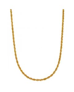 Sparkle Rope 20" Chain Necklace (3mm) in 14k Gold