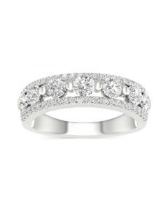 Diamond Openwork Band (7/8 ct. t.w.) in 14k White Gold