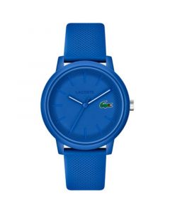 Unisex L.12.12. Blue Silicone Strap Watch 42mm