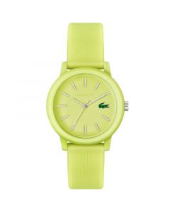 Unisex L.12.12 Yellow Silicone Strap Watch 36mm