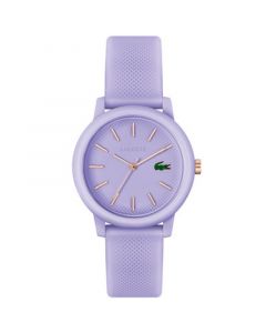 Unisex L.12.12 Lavender Silicone Strap Watch 36mm