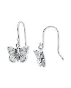 Textured Butterfly Drop Earrings, Created for Macy's