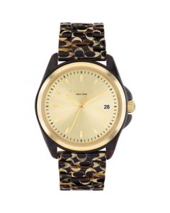 Women's Greyson Dark Brown Tortoise Signature C Resin Watch, 36mm