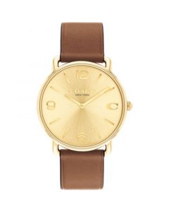 Unisex Elliot Saddle Leather Strap Watch, 40mm