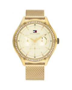 Women's Multifunction Carnation Gold-Tone Stainless Steel Watch 40mm