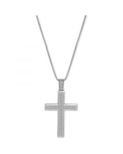 Men's Diamond Cross 22" Pendant Necklace (1 ct. t.w.)