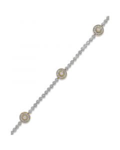 Diamond Circle Bracelet in 14k Gold over Sterling Silver (1/2 ct. t.w.)