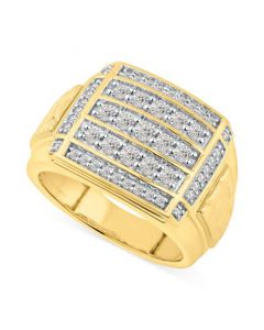 Men's Diamond Cluster Ring (1 ct. t.w.) in 14k Gold