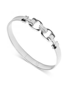 Horsebit Bangle Bracelet in Sterling Silver