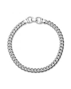 Curb Link Chain Bracelet in Sterling Silver