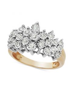 Diamond Crown Ring in 10k Gold (1/2 ct. t.w.)