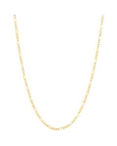 Polished 20" Figaro Chain (1.85mm) in 10K Yellow Gold