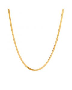 20" Herringbone Chain Necklace (3mm) in 10k Gold