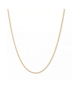 Wheat Link 18" Chain Necklace in 14k Gold