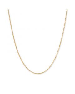 Mirror Cable Link 16" Chain Necklace (1-1/4mm) in 14k Gold