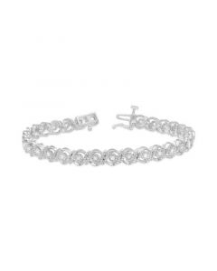 Diamond Swirl Tennis Bracelet (1/2 ct. t.w.)