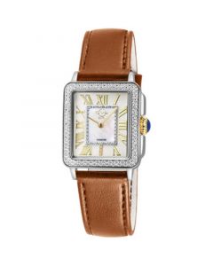 Women's Padova Swiss Quartz Brown Faux Leather Watch 30mm