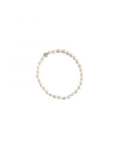 Isa — Pearl And Green Jade Bracelet