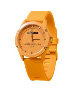 Unisex Hope Mills Three Hand Quartz Orange Silicone Watch 44mm