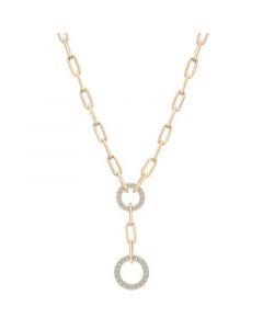 Diamond Circle 17" Lariat Necklace (1/2 ct. t.w.) in 14k Gold, Created for Macy's