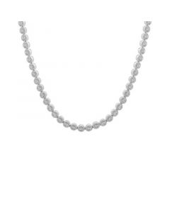 Diamond 17" Collar Necklace (2 ct. t.w.) in Sterling Silver, Created for Macy's