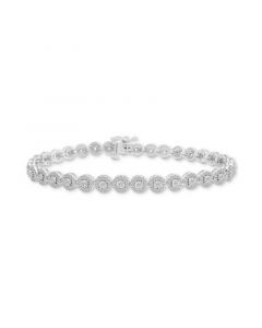 Diamond Tennis Bracelet (2 ct. t.w.) in Sterling Silver, Created for Macy's