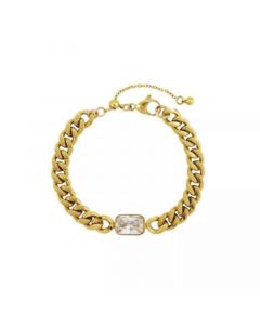 CLEMENTINE CZ Cuban Chain Bracelet