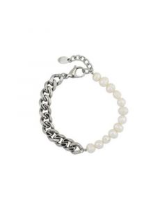 PAGE Pearl and Chain Bracelet