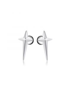 Stainless Steel Cross Stud Earrings