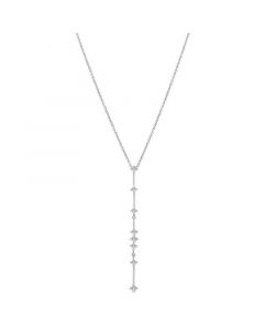 Diamond Vertical Line Lariat Necklace (1/3 ct. t.w.) in 10k White Gold, 17" + 1" extender, Created for Macy's