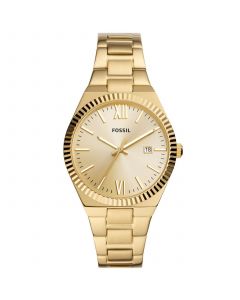 Women's Scarlette Three-Hand Date Gold-Tone Stainless Steel Watch, 38mm