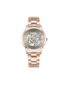 Women's Automatic Rose Gold-Tone Stainless Steel Watch, 36mm