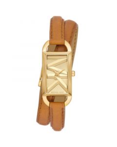 Women's Empire Quartz Three-Hand Luggage Double Wrap Leather Watch 20X30mm