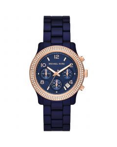 Women's Runway Quartz Chronograph Navy Acetate Watch 38mm